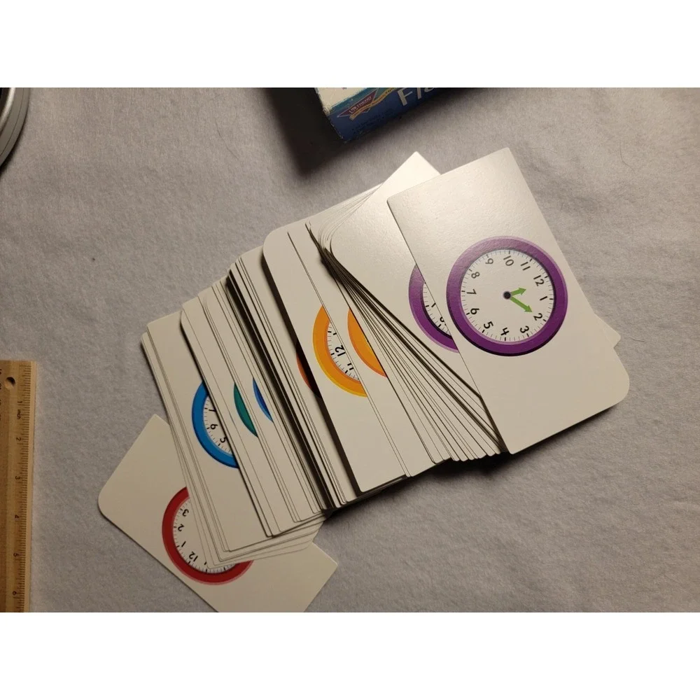 Telling Time Skill‎ Drill Flash Cards
